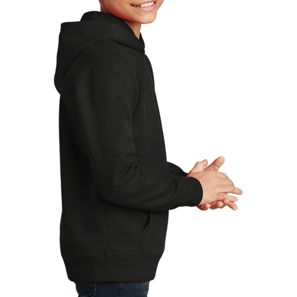 District Youth V.I.T. Fleece Hoodie, Black, Right Sleeve view