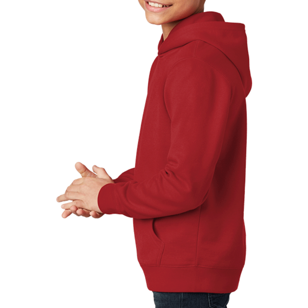 District Youth V.I.T. Fleece Hoodie, Classic Red, Left Sleeve view