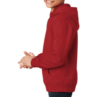 District Youth V.I.T. Fleece Hoodie, Classic Red, Left Sleeve view