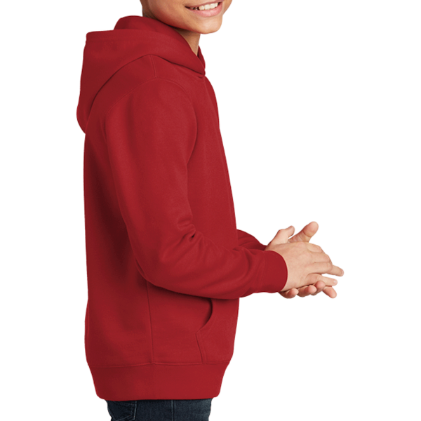 District Youth V.I.T. Fleece Hoodie, Classic Red, Right Sleeve view