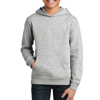 District Youth V.I.T. Fleece Hoodie, Light Heather Grey, Front view
