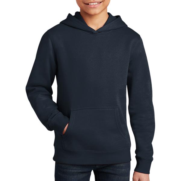 District Youth V.I.T. Fleece Hoodie, New Navy, Front view