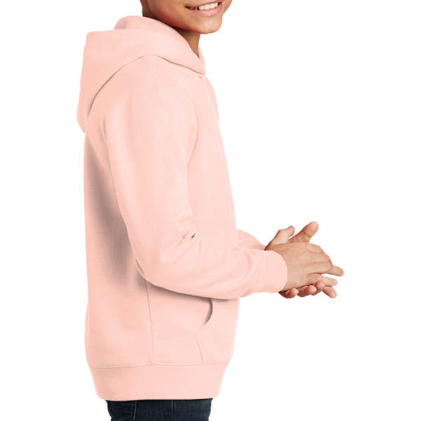 District Youth V.I.T. Fleece Hoodie, Rosewater Pink, Right Sleeve view