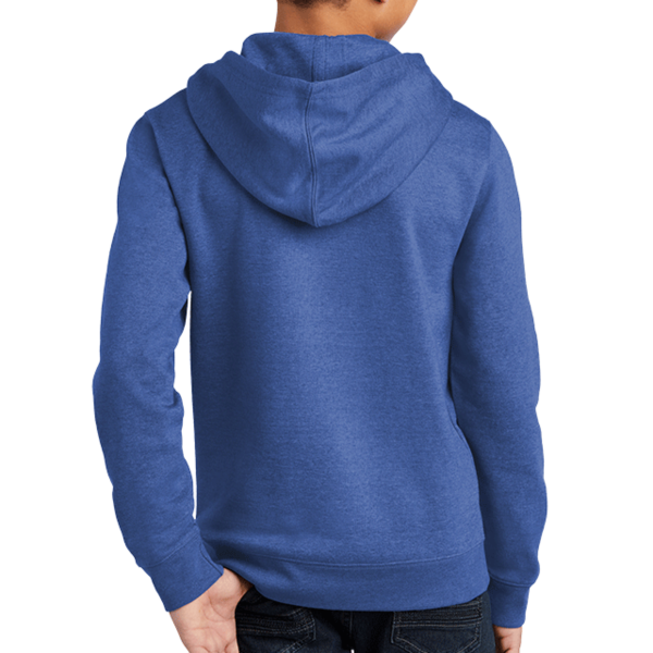 District Youth V.I.T. Fleece Hoodie, Royal Frost, Back view