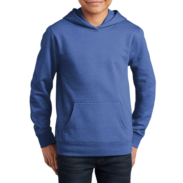 District Youth V.I.T. Fleece Hoodie, Royal Frost, Front view