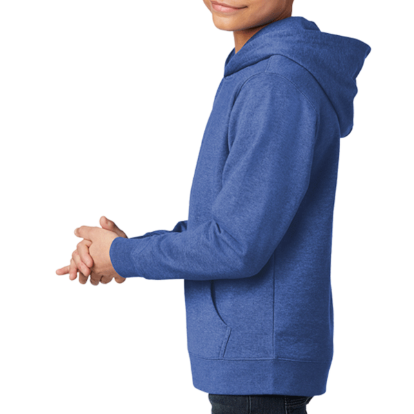 District Youth V.I.T. Fleece Hoodie, Royal Frost, Left Sleeve view