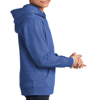 District Youth V.I.T. Fleece Hoodie, Royal Frost, Right Sleeve view