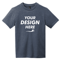 District Youth Very Important Tee ®, Heathered Navy, Front view, Mockup