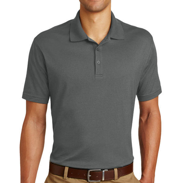 Eddie Bauer Performance Polo, Grey Steel, Front view
