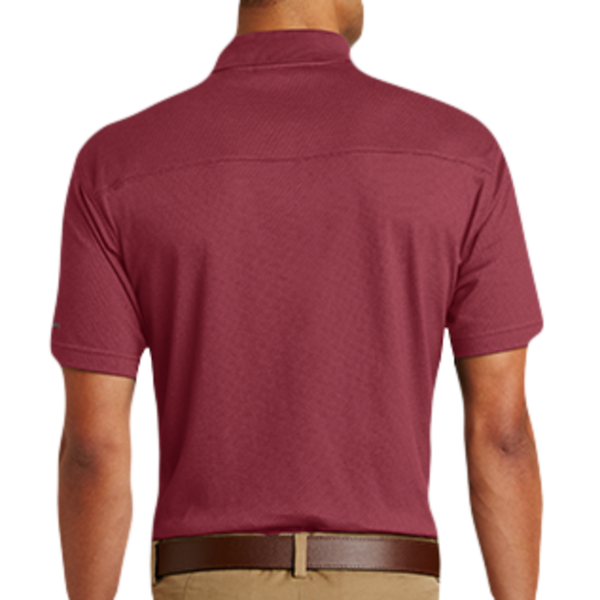 Eddie Bauer Performance Polo, Red Rhubarb, Back view