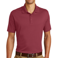 Eddie Bauer Performance Polo, Red Rhubarb, Front view