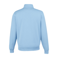 Fairway & Greene Men's Caves Tech Quarter-Zip Pullover, Bluff / Bluff, Back view
