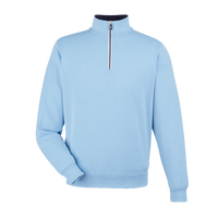 Fairway & Greene Men's Caves Tech Quarter-Zip Pullover, Bluff / Bluff, Front view