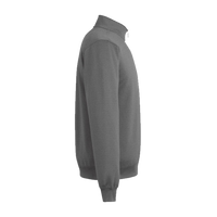 Fairway & Greene Men's Caves Tech Quarter-Zip Pullover, Dark Shadow Grey Heather / Dark Shadow Grey Heather, Right Sleeve view