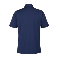 Fairway & Greene Men's USA Made Tournament Solid Tech Polo, Marine, Back view