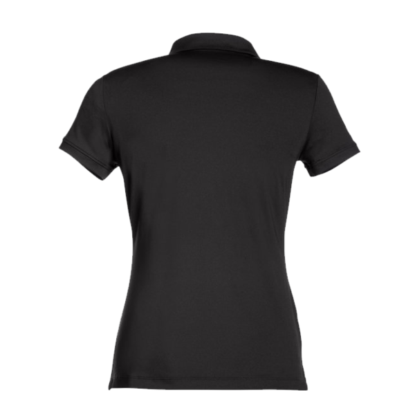 Fairway & Greene Women's Claire Tech Polo, Black, Back view