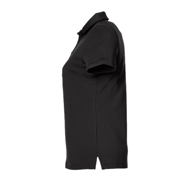 Fairway & Greene Women's Claire Tech Polo, Black, Left Sleeve view