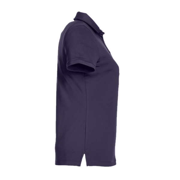 Fairway & Greene Women's Claire Tech Polo, Eclipse, Right Sleeve view