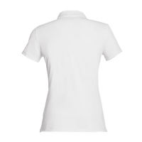 Fairway & Greene Women's Claire Tech Polo, White, Back view