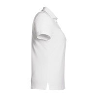 Fairway & Greene Women's Claire Tech Polo, White, Right Sleeve view
