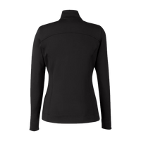 Fairway & Greene Women's Wells Tech Quarter-Zip Pullover, Black / White, Back view