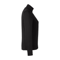 Fairway & Greene Women's Wells Tech Quarter-Zip Pullover, Black / White, Right Sleeve view