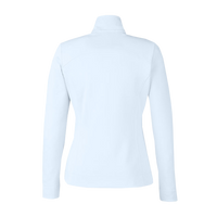 Fairway & Greene Women's Wells Tech Quarter-Zip Pullover, Dream / White, Back view