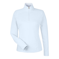 Fairway & Greene Women's Wells Tech Quarter-Zip Pullover, Dream / White, Front view