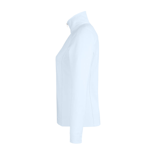 Fairway & Greene Women's Wells Tech Quarter-Zip Pullover, Dream / White, Left Sleeve view