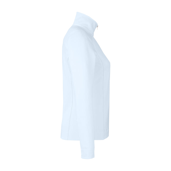 Fairway & Greene Women's Wells Tech Quarter-Zip Pullover, Dream / White, Right Sleeve view