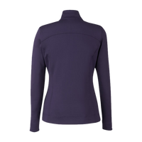 Fairway & Greene Women's Wells Tech Quarter-Zip Pullover, Eclipse / White, Back view