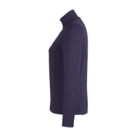 Fairway & Greene Women's Wells Tech Quarter-Zip Pullover, Eclipse / White, Left Sleeve view