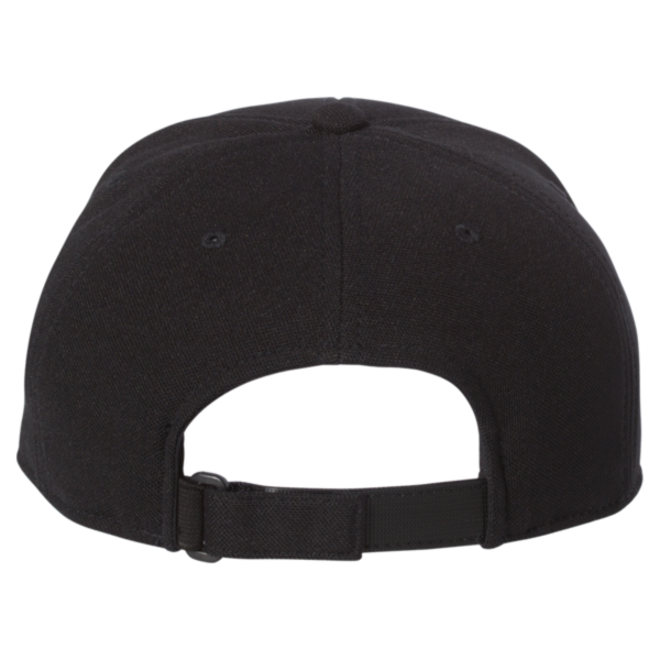 Flexfit by Yupoong 110® Cool & Dry Mini-Piqué Cap, Black, Back view