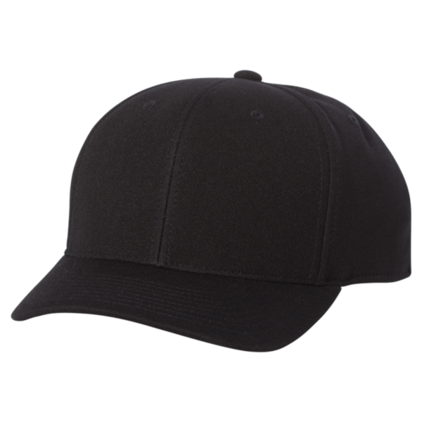 Flexfit by Yupoong 110® Cool & Dry Mini-Piqué Cap, Black, Front view