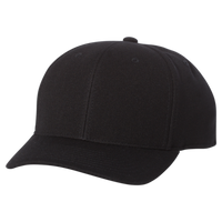 Flexfit by Yupoong 110® Cool & Dry Mini-Piqué Cap, Black, Front view