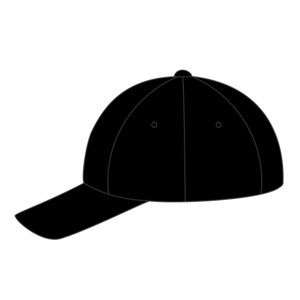 Flexfit by Yupoong 110® Cool & Dry Mini-Piqué Cap, Black, Left Side view