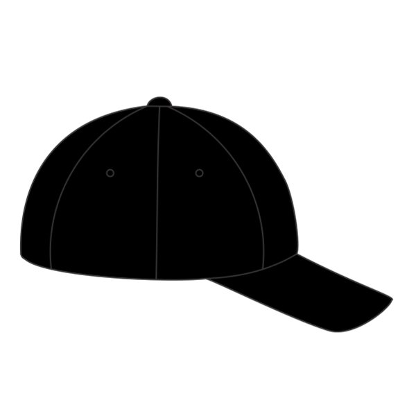 Flexfit by Yupoong 110® Cool & Dry Mini-Piqué Cap, Black, Right Side view