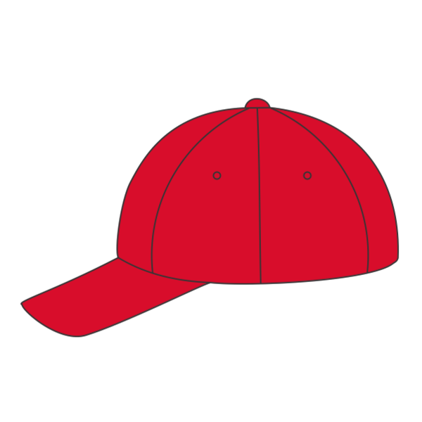 Flexfit by Yupoong 110® Cool & Dry Mini-Piqué Cap, Red, Left Side view