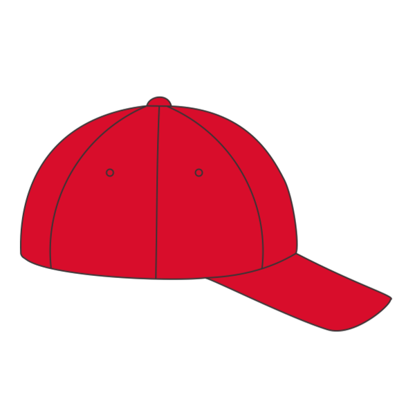 Flexfit by Yupoong 110® Cool & Dry Mini-Piqué Cap, Red, Right Side view