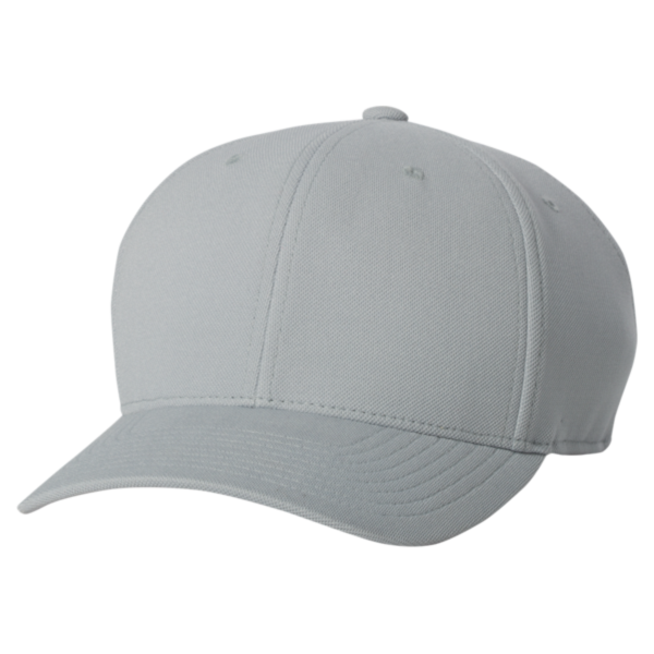Flexfit by Yupoong 110® Cool & Dry Mini-Piqué Cap, Silver, Front view
