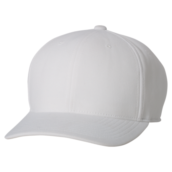 Flexfit by Yupoong 110® Cool & Dry Mini-Piqué Cap, White, Front view