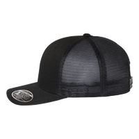 Flexfit by Yupoong 110 Mesh-Back Cap, Black / Black / Black, Left Side view