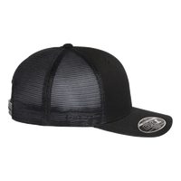Flexfit by Yupoong 110 Mesh-Back Cap, Black / Black / Black, Right Side view