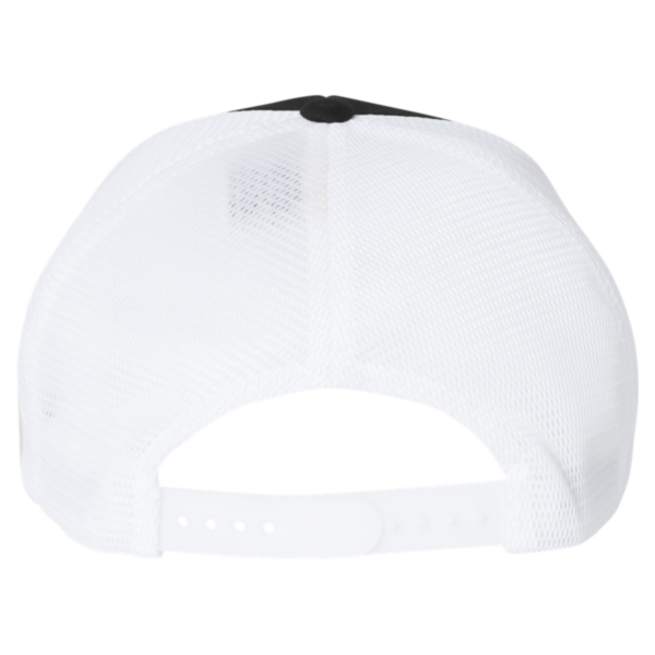 Flexfit by Yupoong 110® Mesh-Back Cap, Black / White, Back view