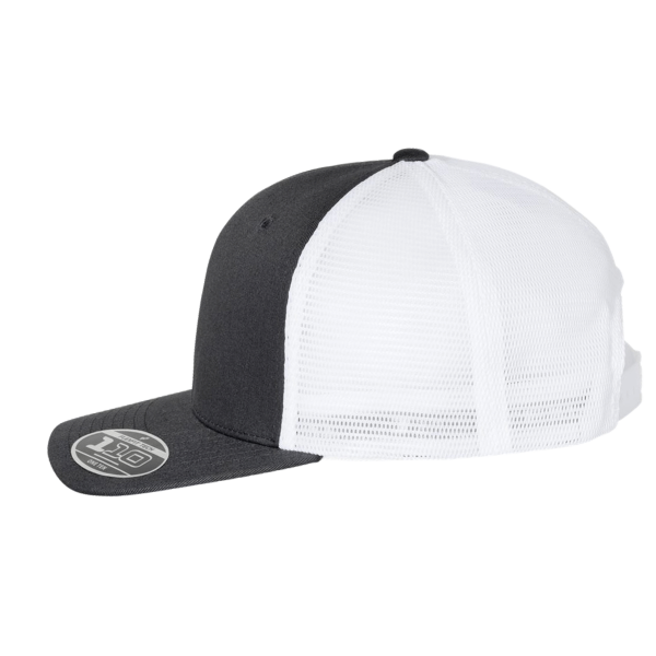 Flexfit by Yupoong 110® Mesh-Back Cap, Black / White, Left Side view