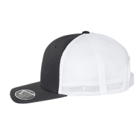 Flexfit by Yupoong 110® Mesh-Back Cap, Black / White, Left Side view