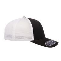 Flexfit by Yupoong 110 Mesh-Back Cap, Black / White / White, Right Side view