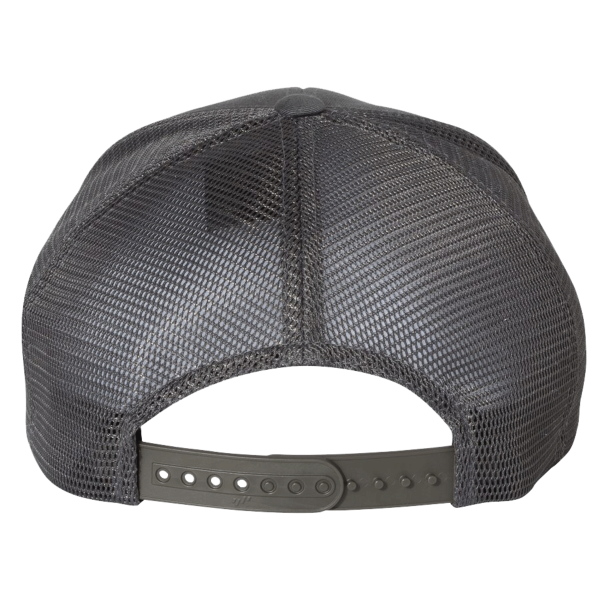 Flexfit by Yupoong 110 Mesh-Back Cap, Charcoal / Charcoal / Charcoal, Back view