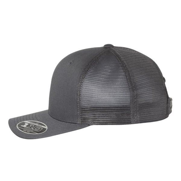 Flexfit by Yupoong 110® Mesh-Back Cap, Charcoal / Charcoal, Left Side view