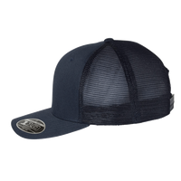 Flexfit by Yupoong 110 Mesh-Back Cap, Navy / Navy / Navy, Left Side view